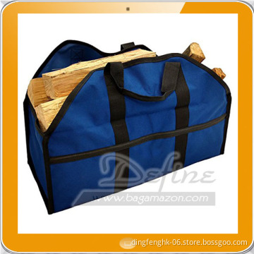 Back-Saving Design PVC Canvas Firewood Log Carrier